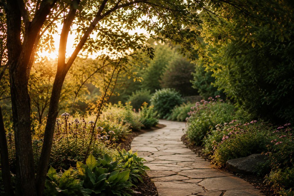 A quiet landscape in late summer light
